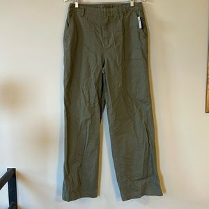 Gap Olive Green Loose Khaki Pants in Tall